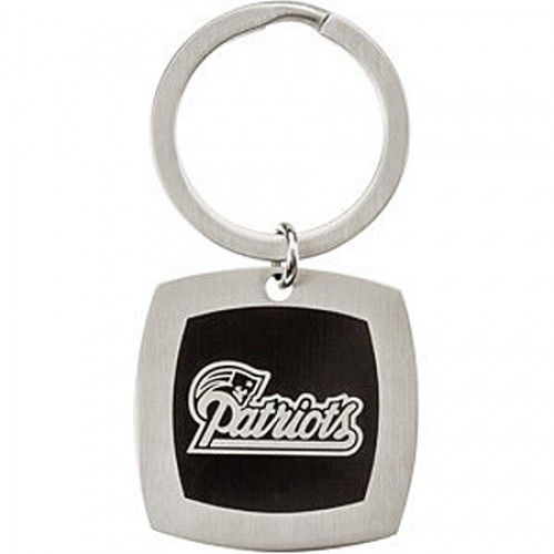 Nfl Officially Licensed New England Patriots Keychain Square in Stainless Steel
