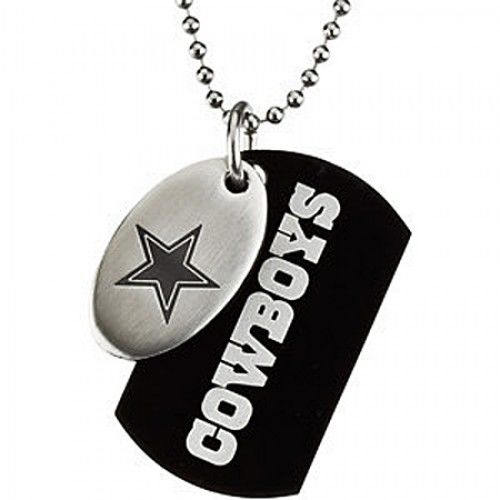 Dallas Cowboy Dog Tag Pendant Necklace in Stainless Steel - Fancy - Glamorous