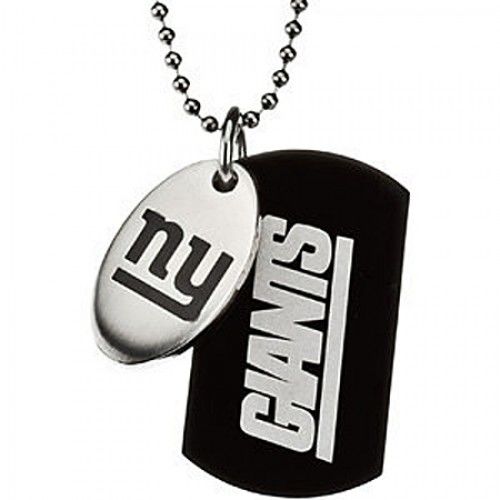 Ny Giants Dog Tag Pendant Necklace in Stainless Steel - Fancy - Mesmerizing