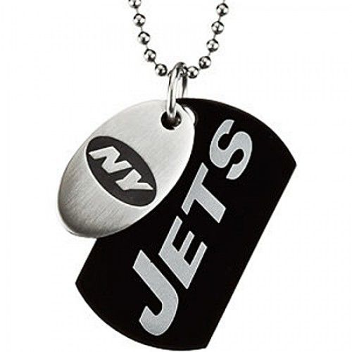 Ny Jets Dog Tag Pendant Necklace in Stainless Steel - Fancy - Interesting
