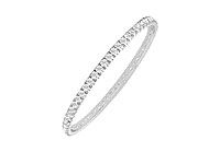 Diamond Eternity Bangle : 18K White Gold - 5.00 CT Diamonds