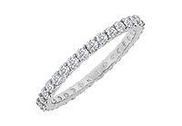 Diamond Eternity Bangle : 18K White Gold - 6.00 CT Diamonds