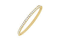 Diamond Eternity Bangle : 18K Yellow Gold - 2.00 CT Diamonds