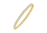 Diamond Eternity Bangle : 18K Yellow Gold - 5.00 CT Diamonds