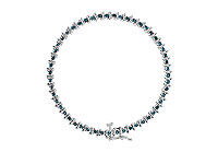 Blue Diamond Bracelet : 14K White Gold - 1.00 CT Diamonds