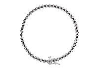Black Diamond Bracelet : 14K White Gold - 2.00 CT Diamonds