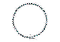 Blue Diamond Bracelet : 14K White Gold - 2.00 CT Diamonds