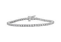 Diamond Row Bracelet : 14K White Gold - 2.00 CT Diamonds