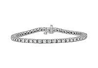 Diamond Row Bracelet : 14K White Gold - 2.00 CT Diamonds