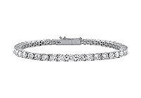 Diamond Tennis Bracelet : 14K White Gold  2.00 CT Diamonds