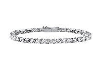 Diamond Tennis Bracelet : 14K White Gold  3.00 CT Diamonds