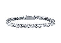 Diamond Tennis Bracelet : Platinum - 5.00 CT Diamonds