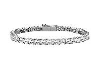 Diamond Tennis Bracelet : 14K White Gold  5.00 CT Diamonds