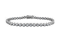 Diamond Tennis Bracelet : 14K White Gold  1.00 CT Diamonds