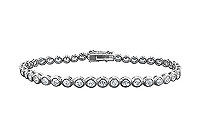 Diamond Tennis Bracelet : 14K White Gold  2.00 CT Diamonds