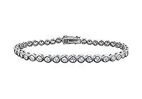 Diamond Tennis Bracelet : 14K White Gold  3.00 CT Diamonds