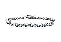 Diamond Tennis Bracelet : 14K White Gold  4.00 CT Diamonds