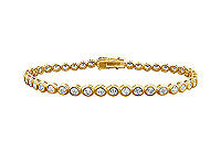 Diamond Tennis Bracelet : 14K Yellow Gold  2.00 CT Diamonds