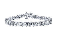 Diamond S Tennis Bracelet : Platinum - 2.00 CT Diamonds