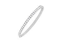 Diamond Eternity Bangle : 18K White Gold - 2.00 CT Diamonds