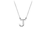 Baby Charm Initial Pendant J 14K White Gold