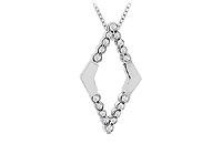 Diamond Pendant : 14K White Gold - 0.25 CT Diamonds