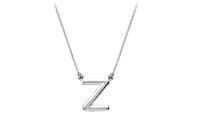 Baby Charm Initial Pendant Z 14K White Gold