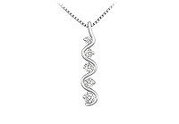 Diamond Journey Pendant : 14K White Gold - 0.50 CT Diamonds