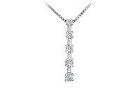 Diamond Journey Pendant : 14K White Gold - 0.50 CT Diamonds