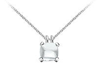 White Chalcedony Pendant : 14K White Gold - 5.00 CT TGW