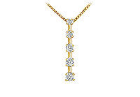 Diamond Journey Pendant : 14K Yellow Gold - 0.50 CT Diamonds