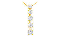 Diamond Journey Pendant : 14K Yellow Gold - 1.50 CT Diamonds