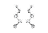 Diamond Journey Earrings : 14K White Gold - 0.50 CT Diamonds
