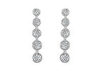 Diamond Journey Earrings : 14K White Gold - 2.00 CT Diamonds