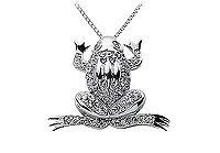 Diamond Frog Pendant : 14K White Gold - 1.00 CT Diamonds