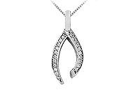 Diamond Pendant : 14K White Gold - 0.55 CT Diamonds