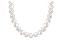 Akoya Cultured Pearl Necklace : 14K White Gold  5 MM