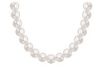 Akoya Cultured Pearl Necklace : 14K White Gold  7 MM