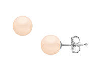 Akoya Cultured Pearl Stud Earrings : 14K White Gold  10 MM