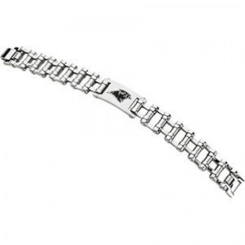 Football Style Bracelet in Stainless Steel - Glossy Finish - Stylish