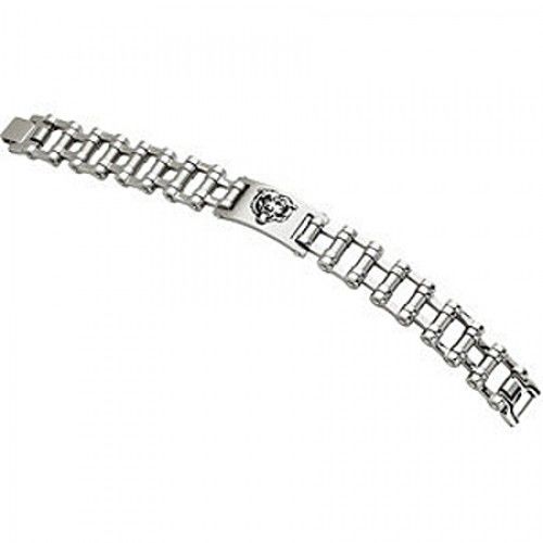 Football-Themed Bracelet in Stainless Steel - Mirror Finish - Remarkable
