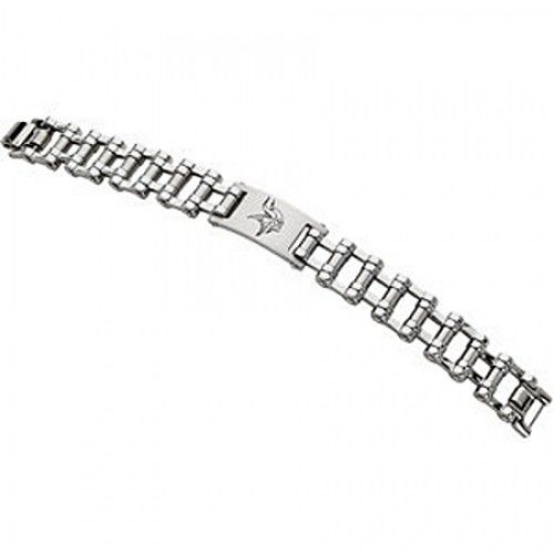 Football-Themed Bracelet in Stainless Steel - Polished Finish - Brilliant