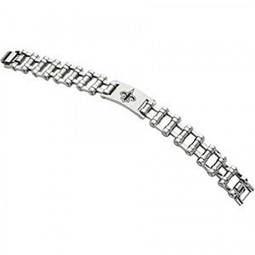 Football Style Bracelet in Stainless Steel - Glossy Finish - Attractive