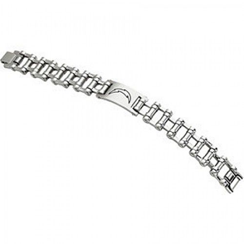 Football Style Bracelet in Stainless Steel - Mirror Finish - Delightful