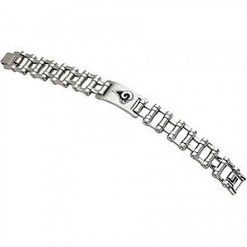 Football Style Bracelet in Stainless Steel - Mirror Polish - Enticing