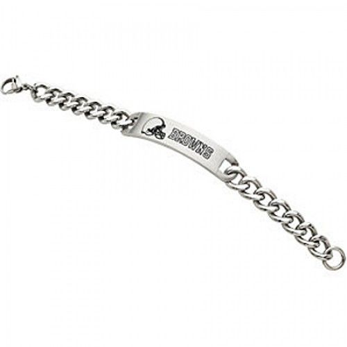 Football Design Bracelet in Stainless Steel - Glossy Finish - Pleasing