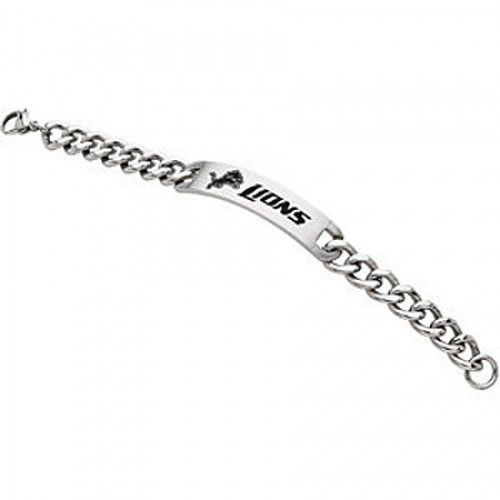 Football Design Bracelet in Stainless Steel - Polished Finish - Ravishing