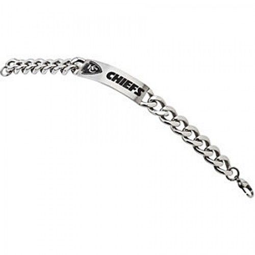 Football-Themed Bracelet in Stainless Steel - Polished Finish - Wonderful