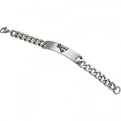 Football Design Bracelet in Stainless Steel - Mirror Finish - Lovable