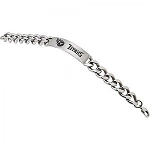 Football-Themed Bracelet in Stainless Steel - Polished Finish - Interesting
